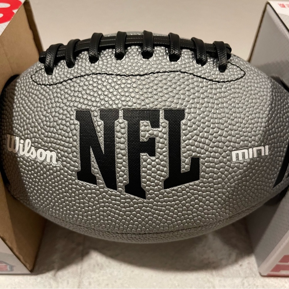 NFL Gray Mini Football - Picture 3 of 6
